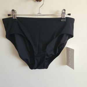 NWT Athleta Black High-Waist Swim Bottoms Bikini Clean Medium M